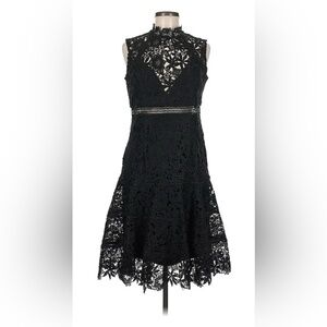 Bardot Black Lace Midi Dress